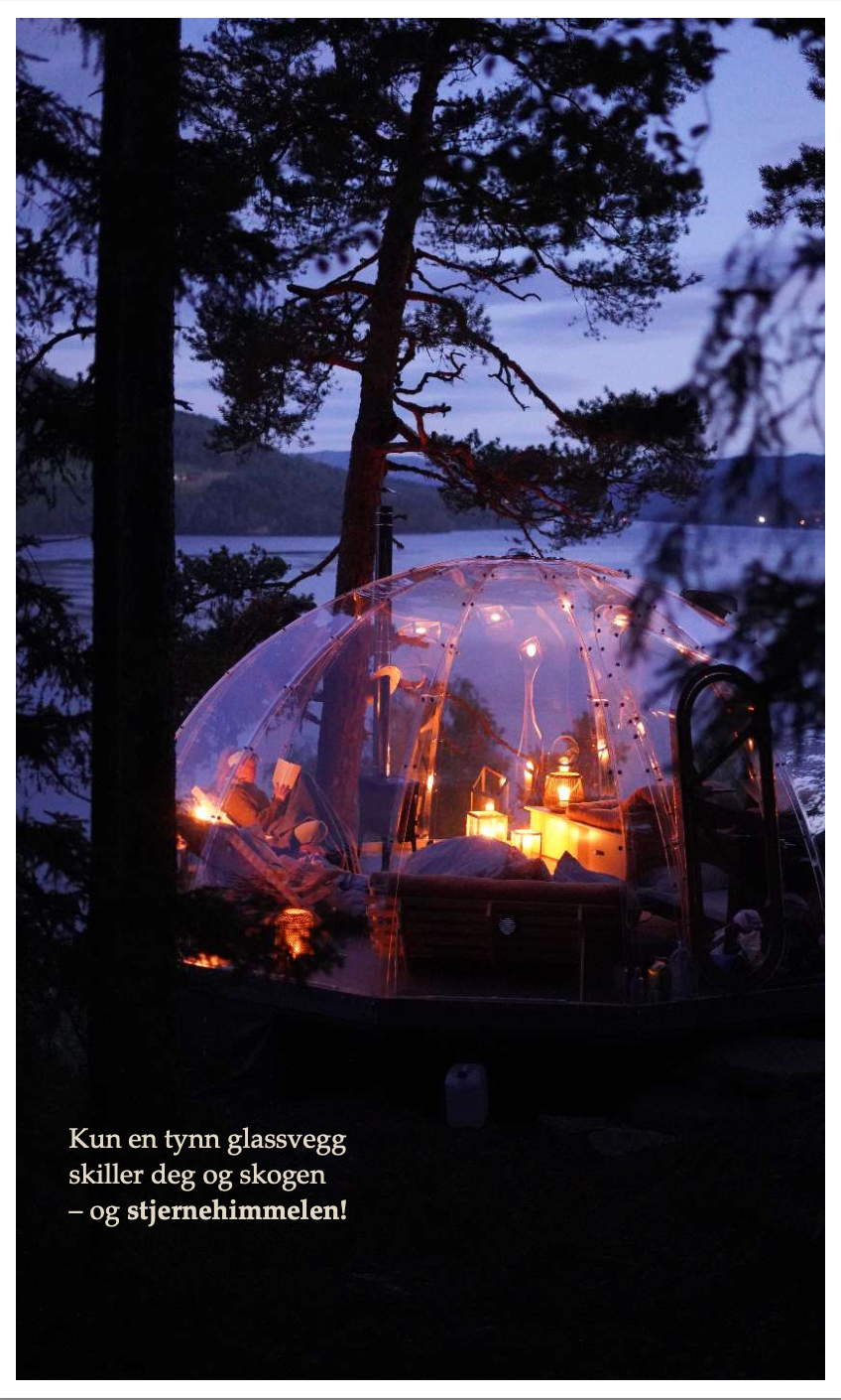 E-bok: 31 unike overnattingssteder i Norge